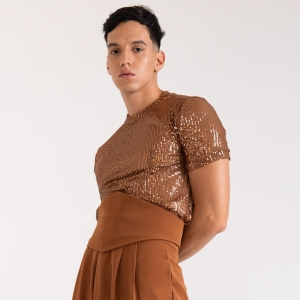 Camiseta Brillante Bronce _1